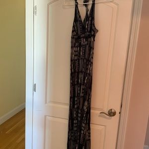 Woman’s maxi dress navy /gray